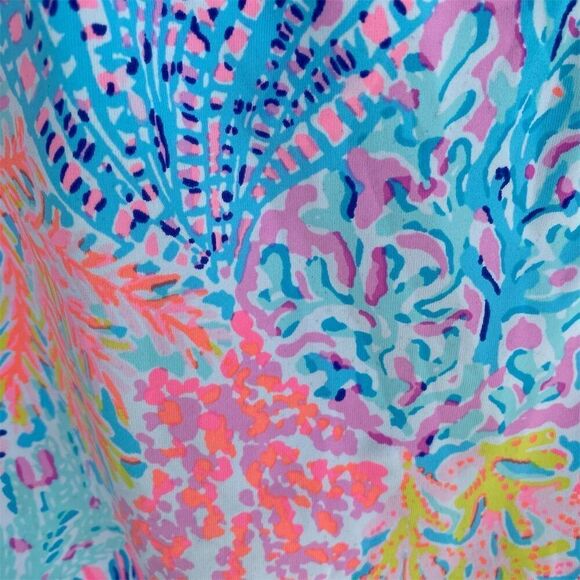Lilly Pulitzer Girls Bathing Suit Tank Top XXS 4/5 Coral Reef Print - Picture 3 of 6
